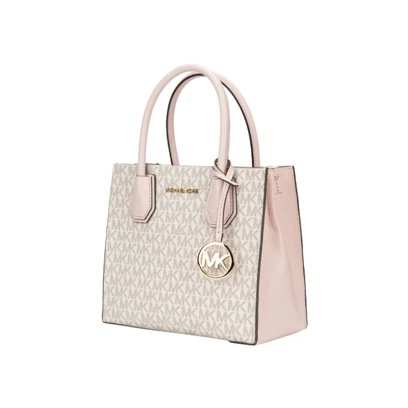 Michael Kors Mercer - Medium PVC With Leather Crossbody Handbag