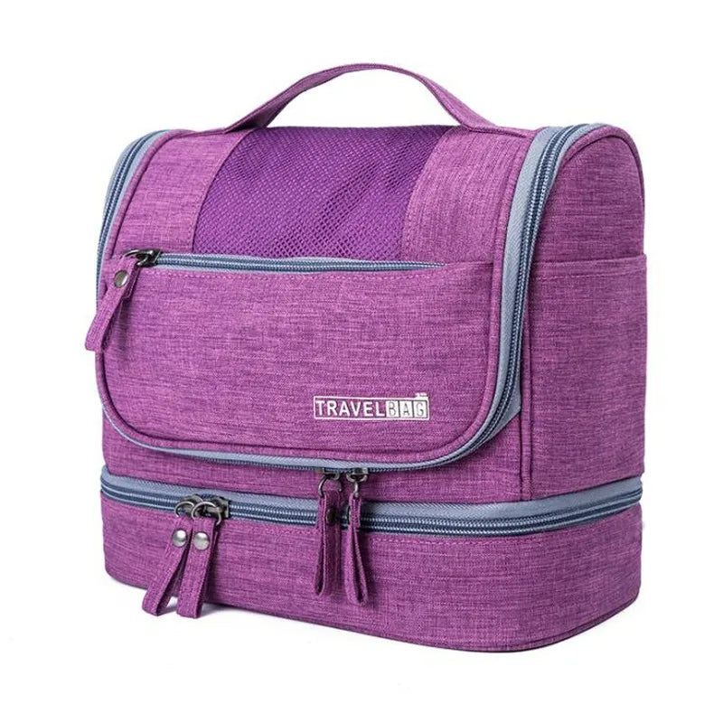 Designer Hanging Toiletry Bag Travel Cosmetics Bag Waterproof Oxford Organizer for Travel Accessories Toiletry Kit for Men Women - Mammalook