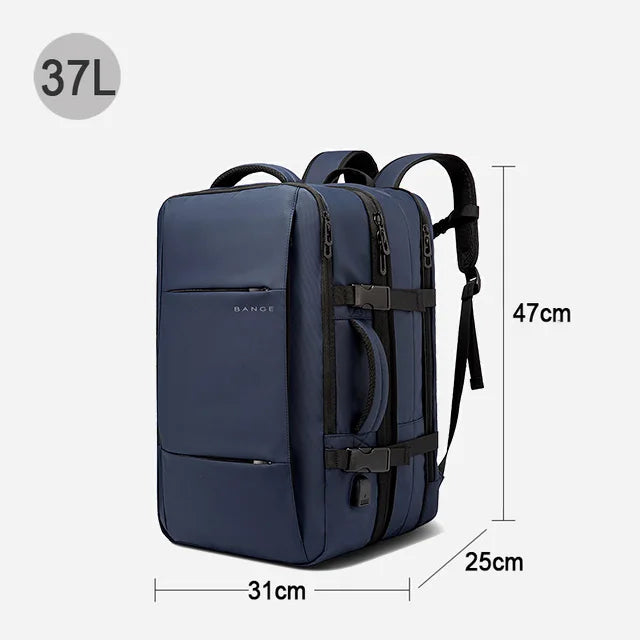BANGE Travel Backpack Men Business Backpack School Expandable USB Bag Large Capacity 17.3 Laptop Waterproof Fashion Backpack - Mammalook