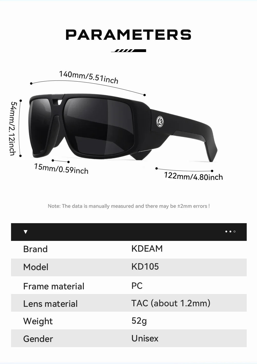2024 High Quality KDEAM Polarized Man Sunglasses Luxury Brand Designer Green Goggles Fishing Driving Outdoor Eyewear TUNA ALLEY - Mammalook