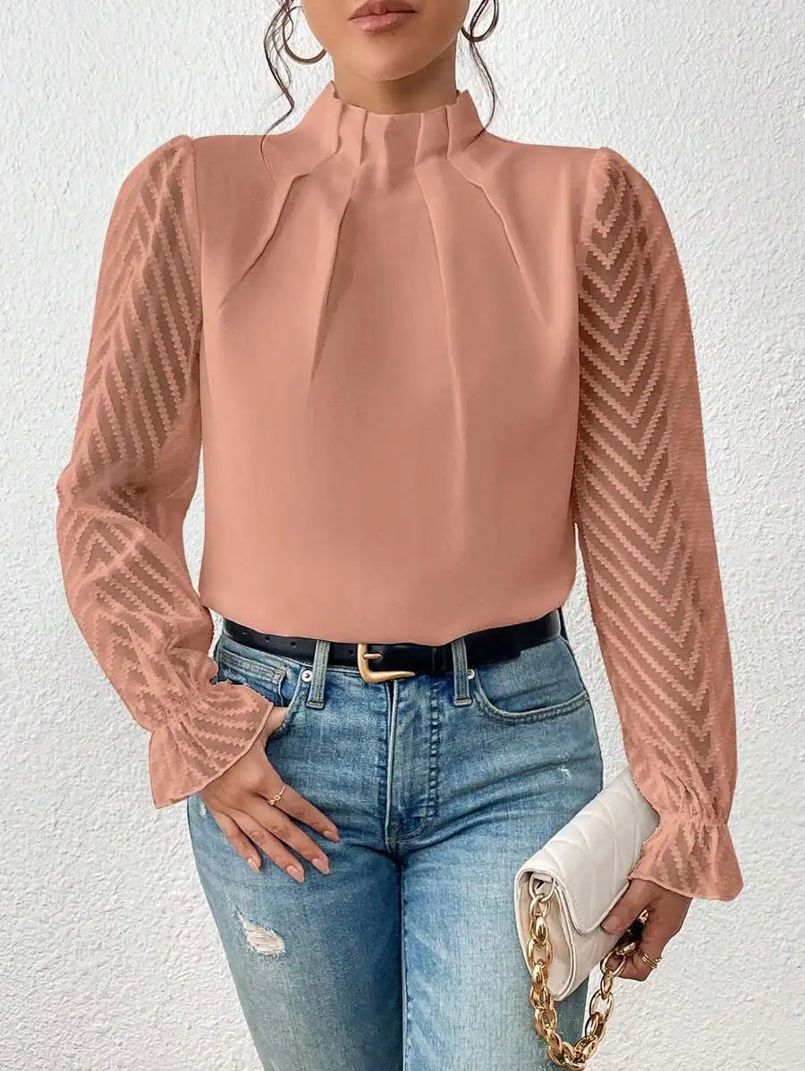 Spring Shirt - Chiffon Long Sleeved