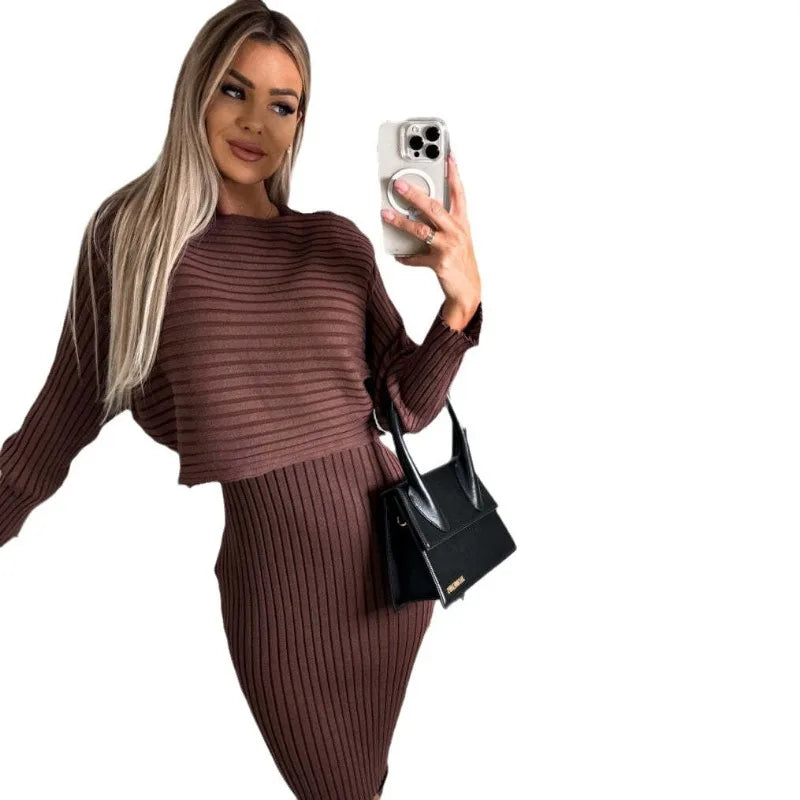 Long Sleeve Pullover - O-Neck & V-neck (Two-Piece Suit)