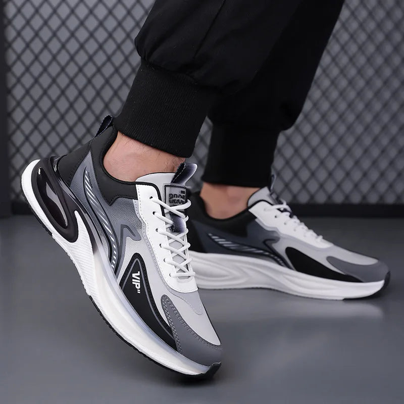 Autumn Winter Leather Velvet Warm Men's Sneakers Designer Non-slip Soft Sole Men's Running Shoes Fashion Sport Zapatos De Hombre - Mammalook