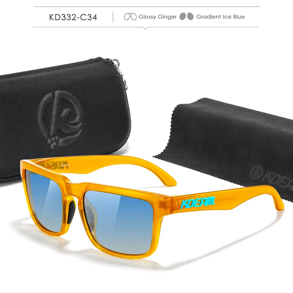 Fabulous Look KDEAM Sunglasses Men UV Blocked And Polarized Sunglasses Women For Fishing Driving Hiking With Zipper Case - Mammalook