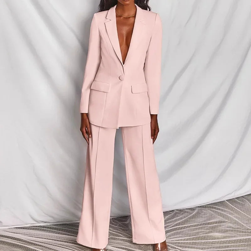Long Sleeve Suit - Two-Piece Set