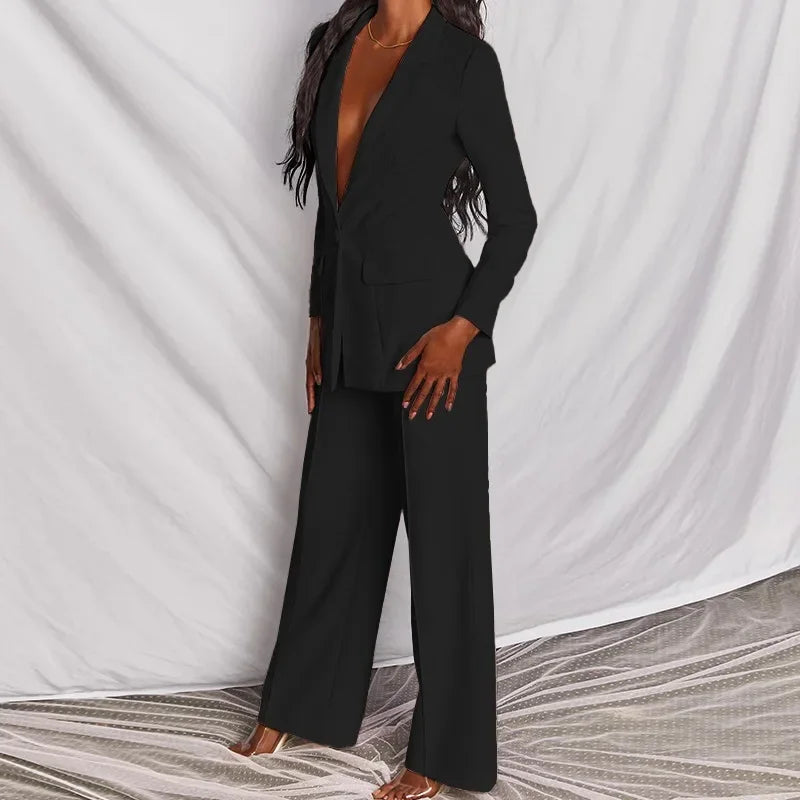 Long Sleeve Suit - Two-Piece Set