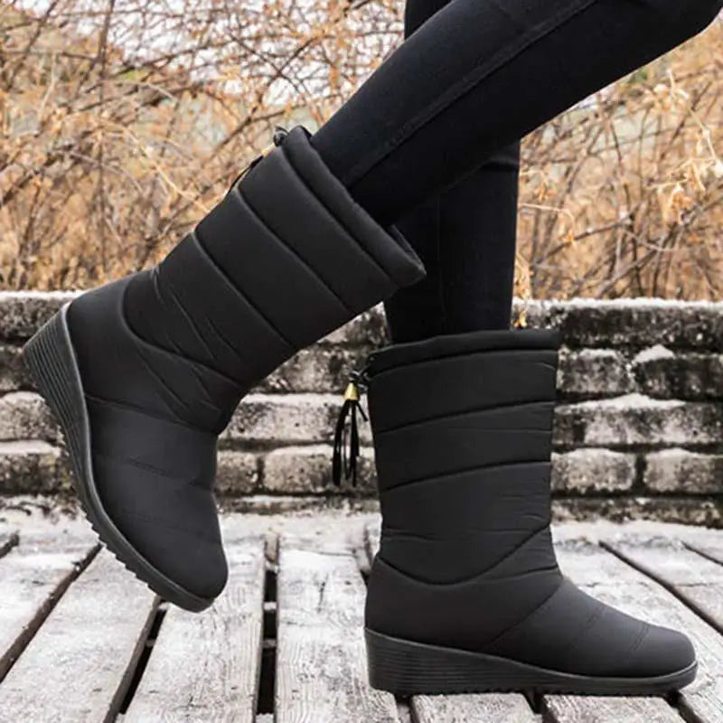 Snow Women Boots Plush Shoes For Women Waterproof Ladies Shoes Keep Warm Boots For Women Soft Casual Botas Mujer Winter Footwear - Mammalook