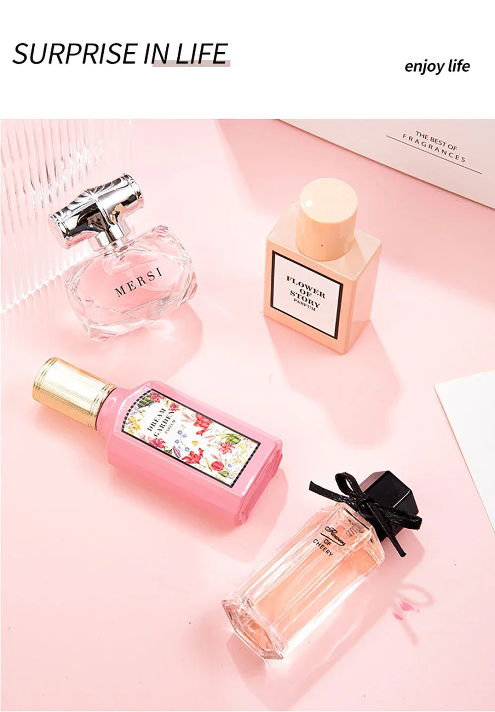 High Quality Women Perfume 110ML Gift Box Four Piece Set Eau De Parfum Floral Scent Lasting Fragrance Perfumes Mujer Originales