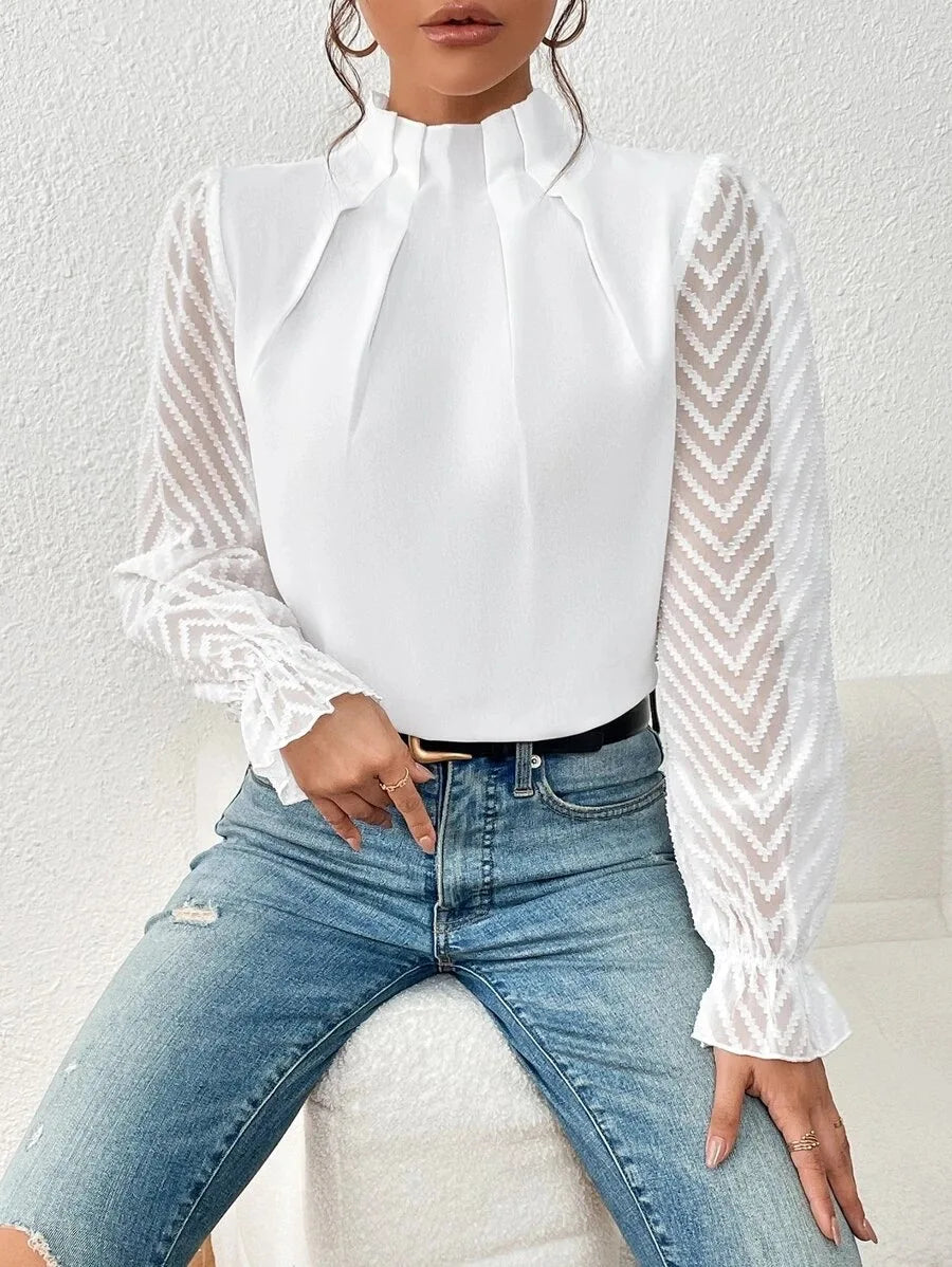 Spring Shirt - Chiffon Long Sleeved