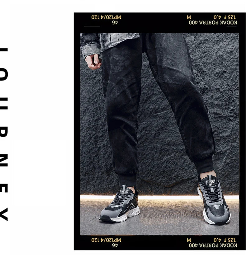 Men’s Platform Athletic Sneakers – Casual Street Style & Winter-Warm Sport Shoes