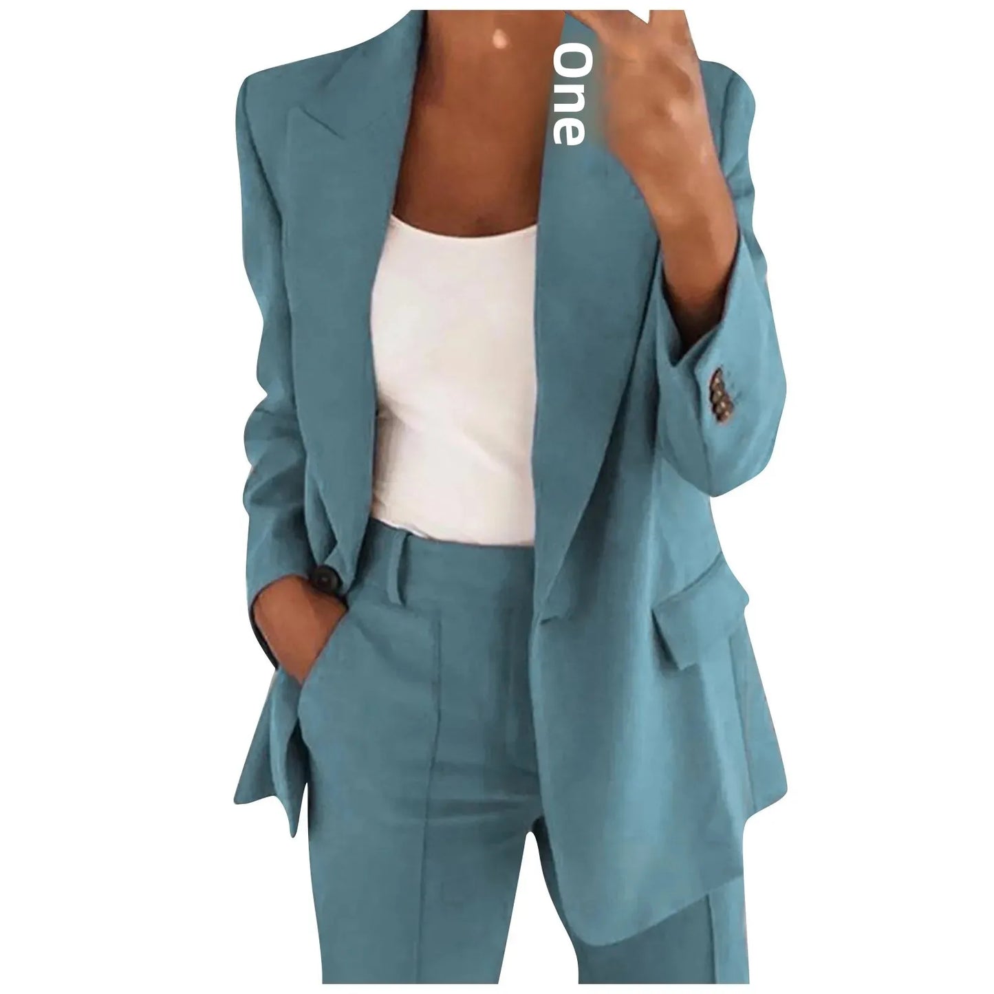 Women's Blazer - Elegant Slim Fit Lapel-Free Smooth Silhouette
