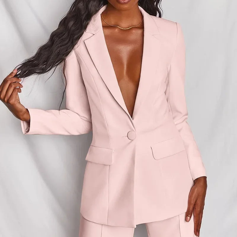 Long Sleeve Suit - Two-Piece Set