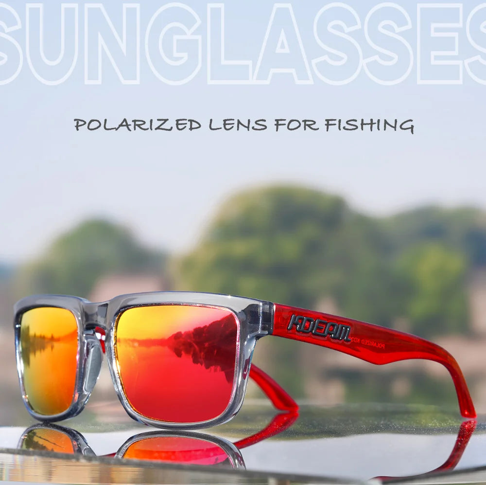Fabulous Look KDEAM Sunglasses Men UV Blocked And Polarized Sunglasses Women For Fishing Driving Hiking With Zipper Case - Mammalook