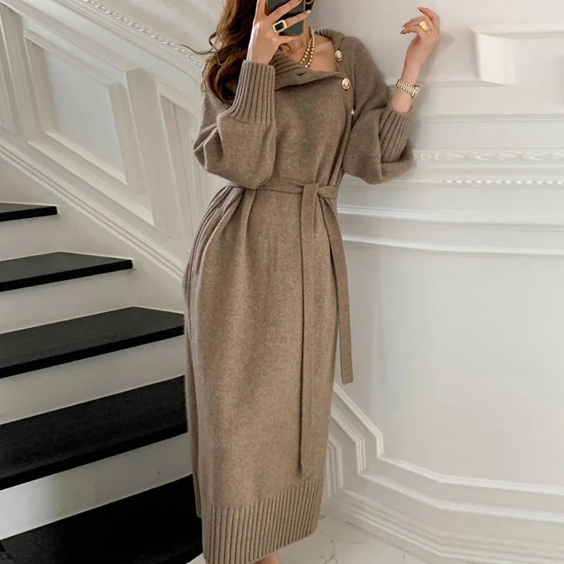 Knitted Long Sweater Dress