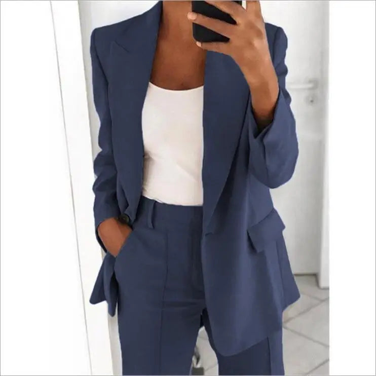 Two-Piece Blazer and Pants Set