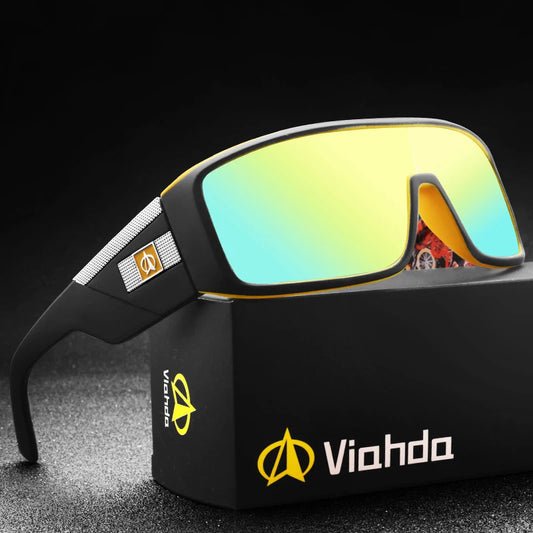VIAHDA Cycling Sunglasses Men Large Frame Women Driving Glasses Camping Hiking Fishing Classic UV400 - Mammalook