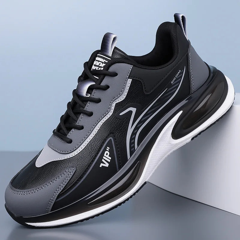Autumn Winter Leather Velvet Warm Men's Sneakers Designer Non-slip Soft Sole Men's Running Shoes Fashion Sport Zapatos De Hombre - Mammalook