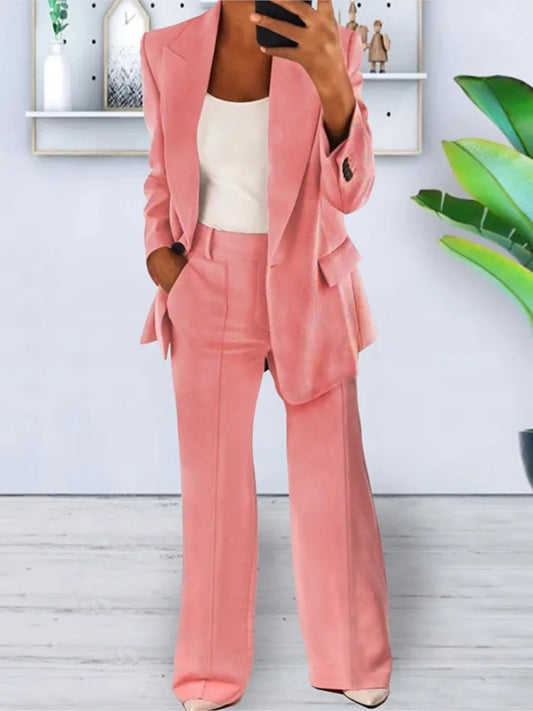 Two-Piece Blazer and Pants Set