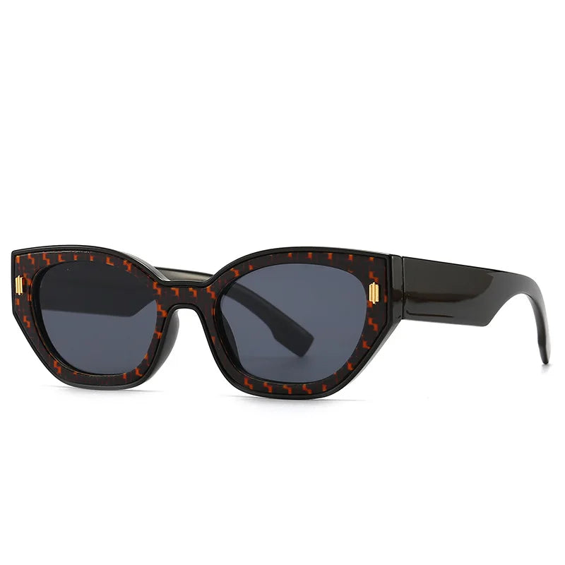 Popular Cat Eye Women's Sunglasses Trend 2024 New Vintage Square Shades Luxury Brand Designer Sun Glasses Ladies Eyewear - Mammalook