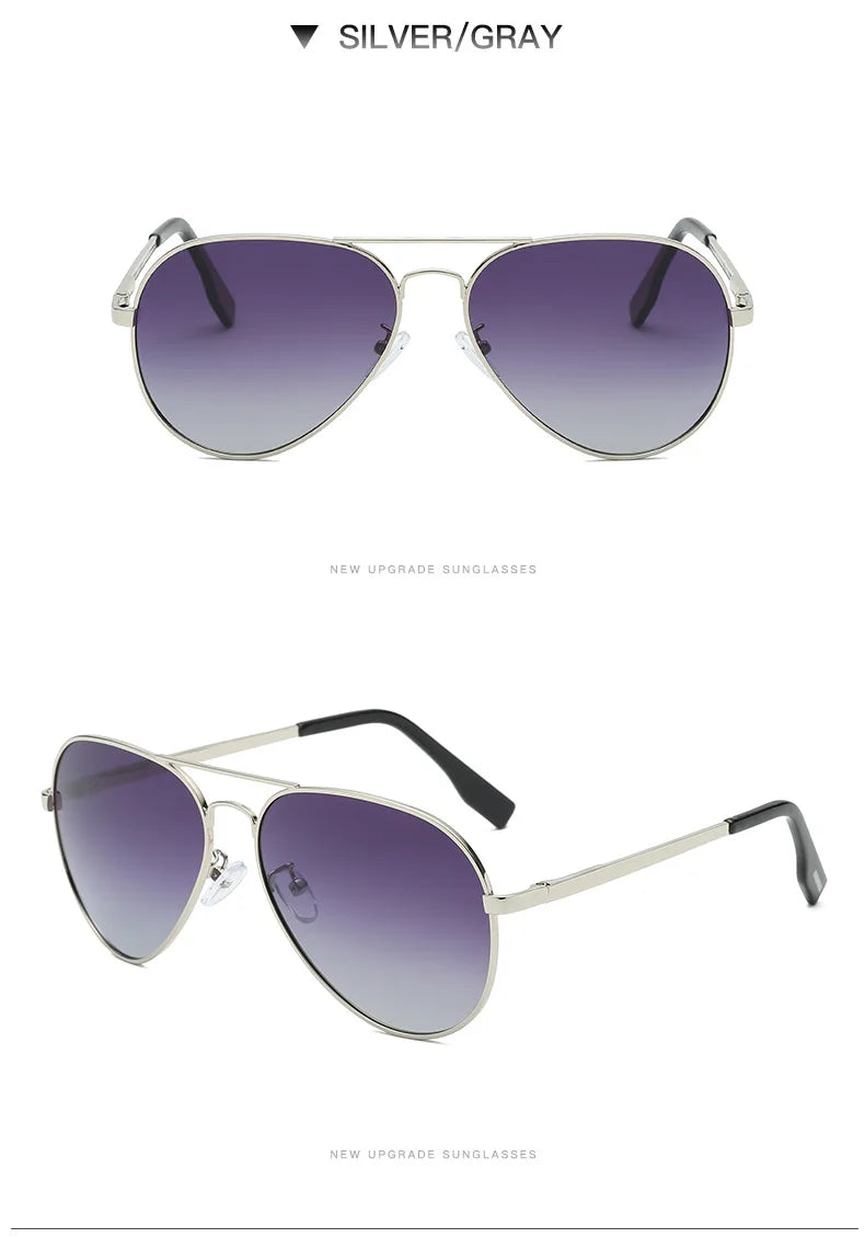 LIOUMO Polarized Aviation Sunglasses – Stylish & Anti-Glare Pilot Glasses for Men & Women