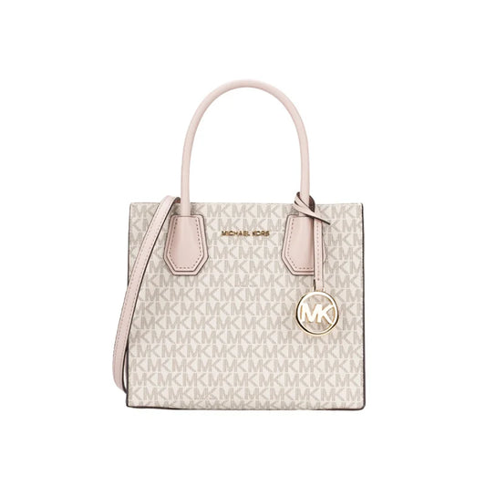 Michael Kors Mercer - Medium PVC With Leather Crossbody Handbag
