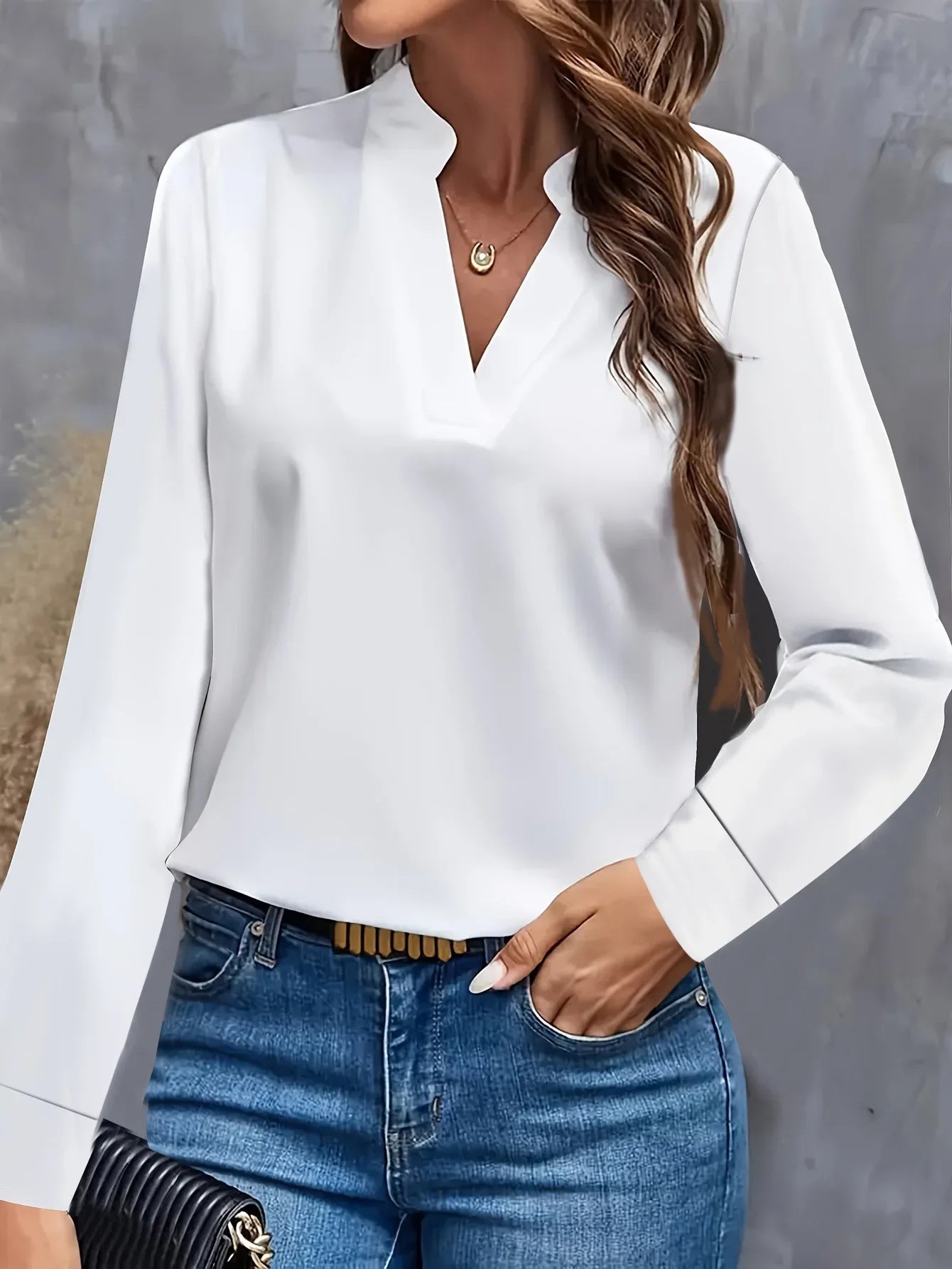 Blouses Spring - Long Sleeve - V-neck