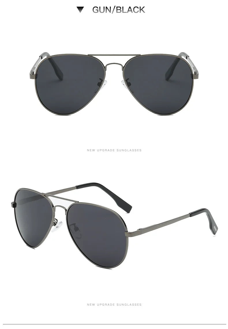 LIOUMO Polarized Aviation Sunglasses – Stylish & Anti-Glare Pilot Glasses for Men & Women