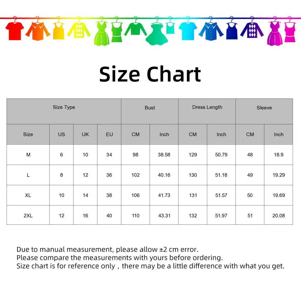 Women Maxi Dress Printing V-neck Beach Dress Hem Slit Contrast Color Maxi Dress Long Sleeves Lady Summer Dress Female Clothes - Mammalook