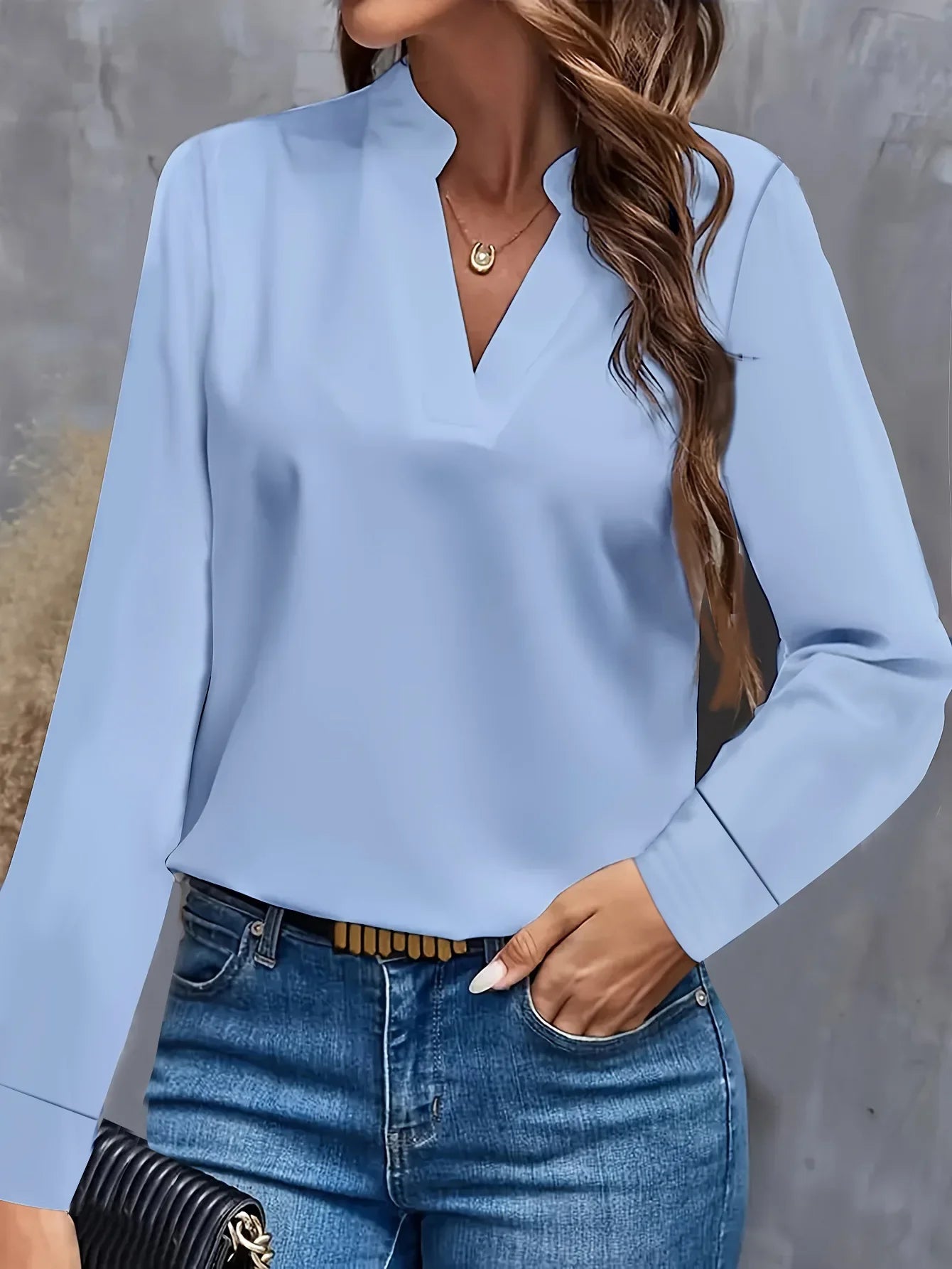 Blouses Spring - Long Sleeve - V-neck