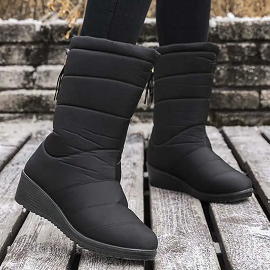 Snow Women Boots Plush Shoes For Women Waterproof Ladies Shoes Keep Warm Boots For Women Soft Casual Botas Mujer Winter Footwear - Mammalook