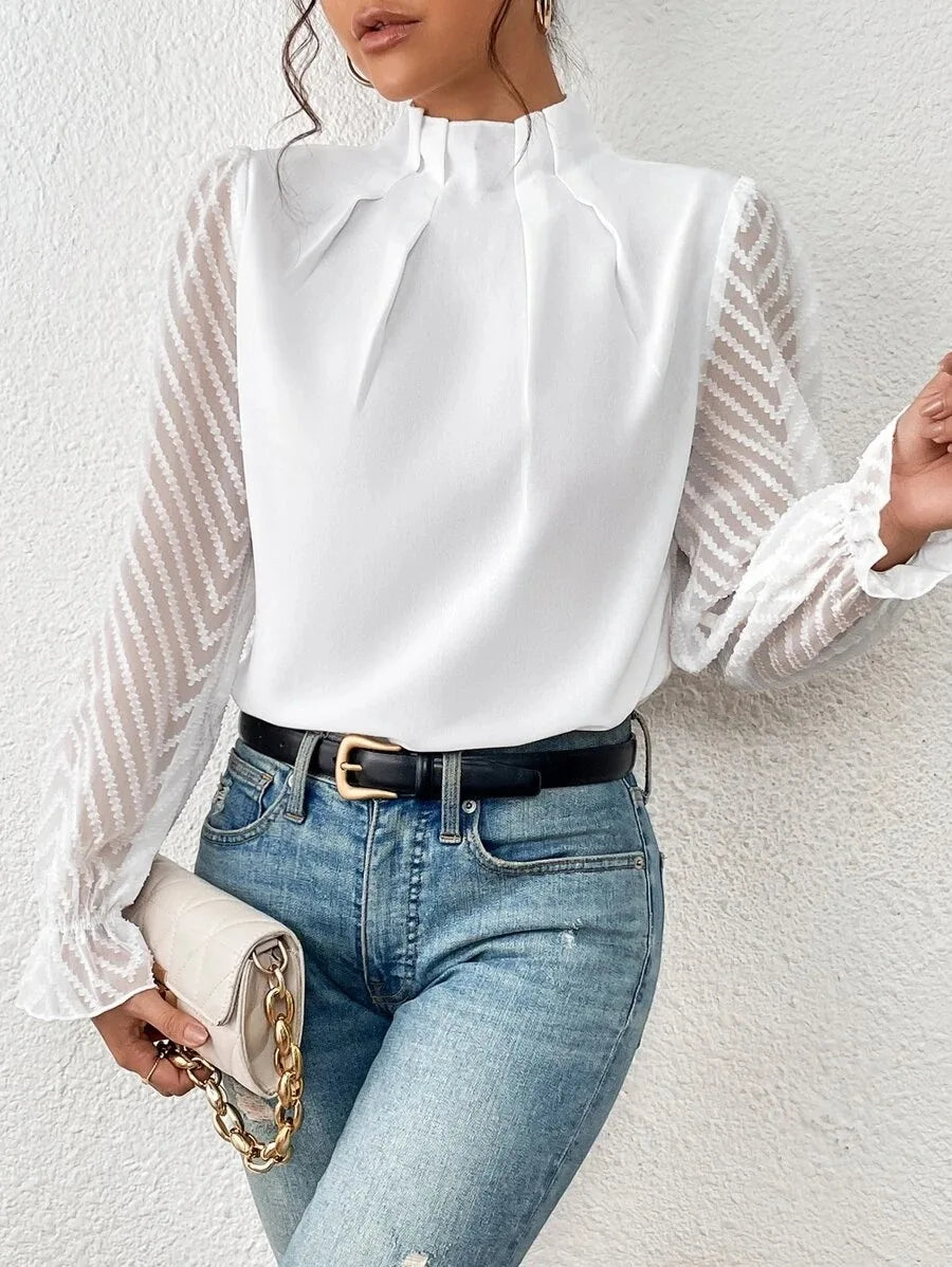 Spring Shirt - Chiffon Long Sleeved