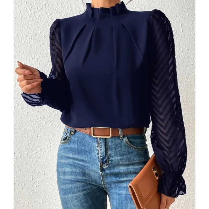 Spring Shirt - Chiffon Long Sleeved
