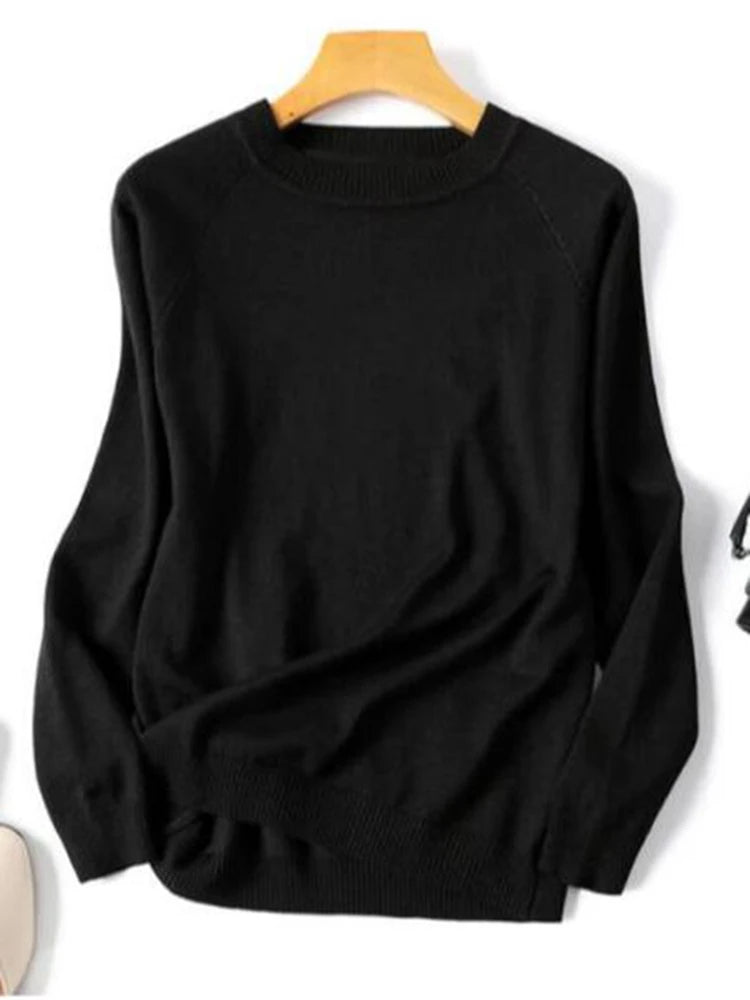 Womens Long Sleeve Striped Pullover O-Neck - Mammalook