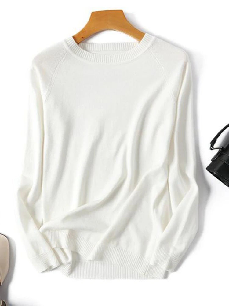 Womens Long Sleeve Striped Pullover O-Neck - Mammalook