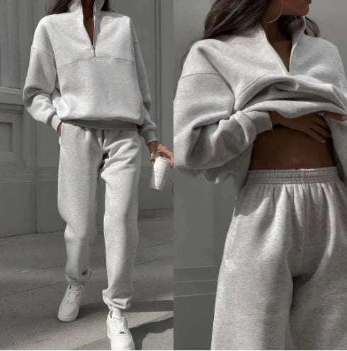 Sports Suits - Long Sleeved Zipper