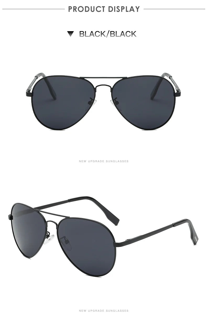 LIOUMO Polarized Aviation Sunglasses – Stylish & Anti-Glare Pilot Glasses for Men & Women