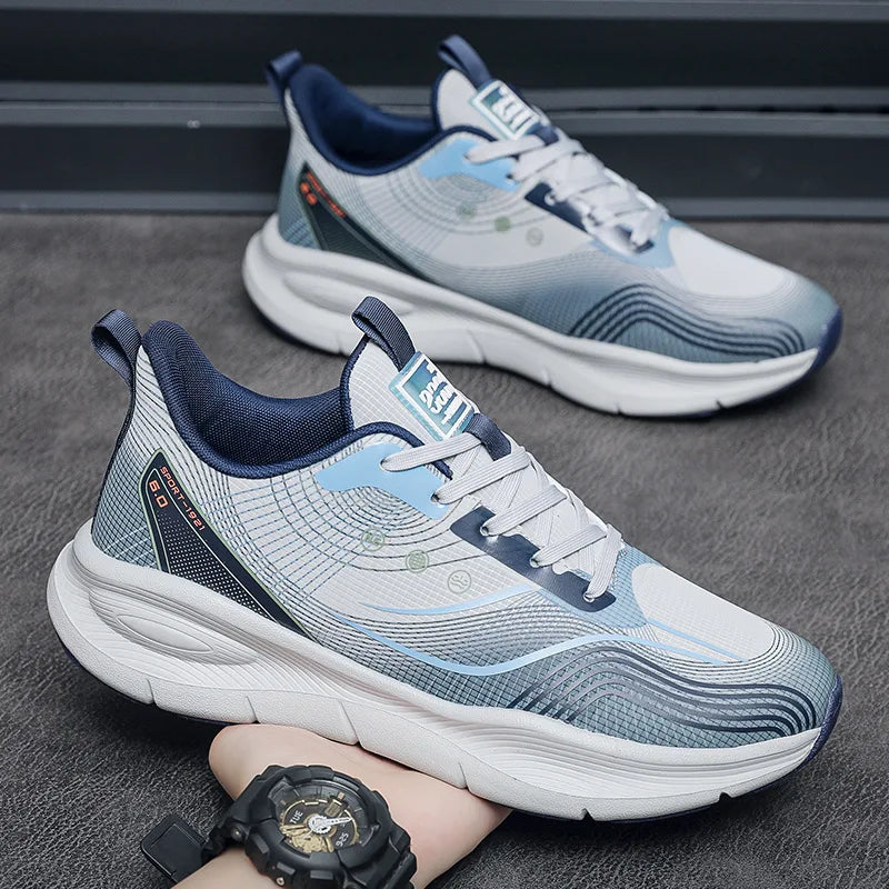 New Designer Platform Sneakers for Men Spring Autumn Soft-soled Casual Men's Running Shoes Fashion Light Sports Shoes Male - Mammalook
