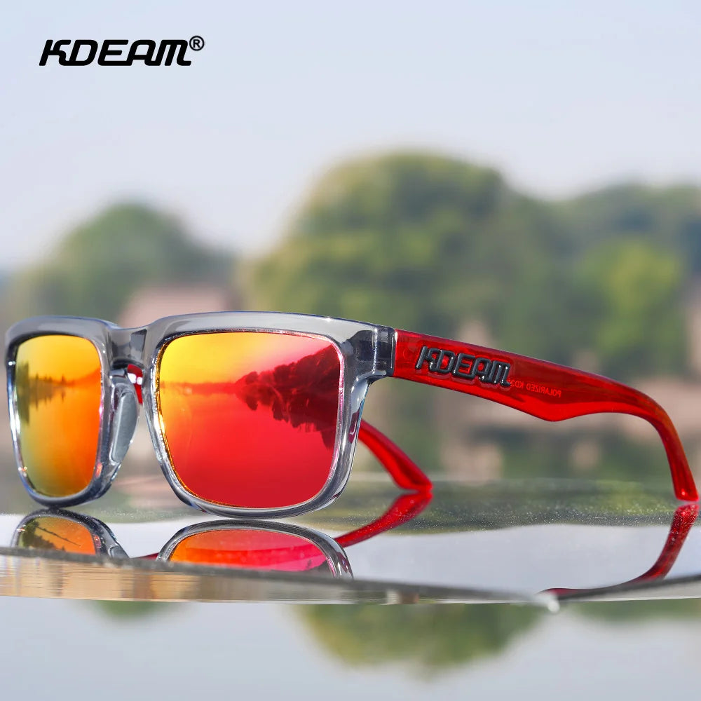 Fabulous Look KDEAM Sunglasses Men UV Blocked And Polarized Sunglasses Women For Fishing Driving Hiking With Zipper Case - Mammalook