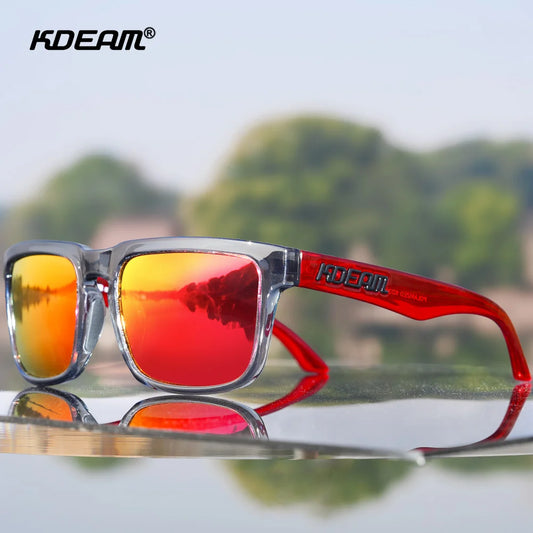 Fabulous Look KDEAM Sunglasses Men UV Blocked And Polarized Sunglasses Women For Fishing Driving Hiking With Zipper Case - Mammalook