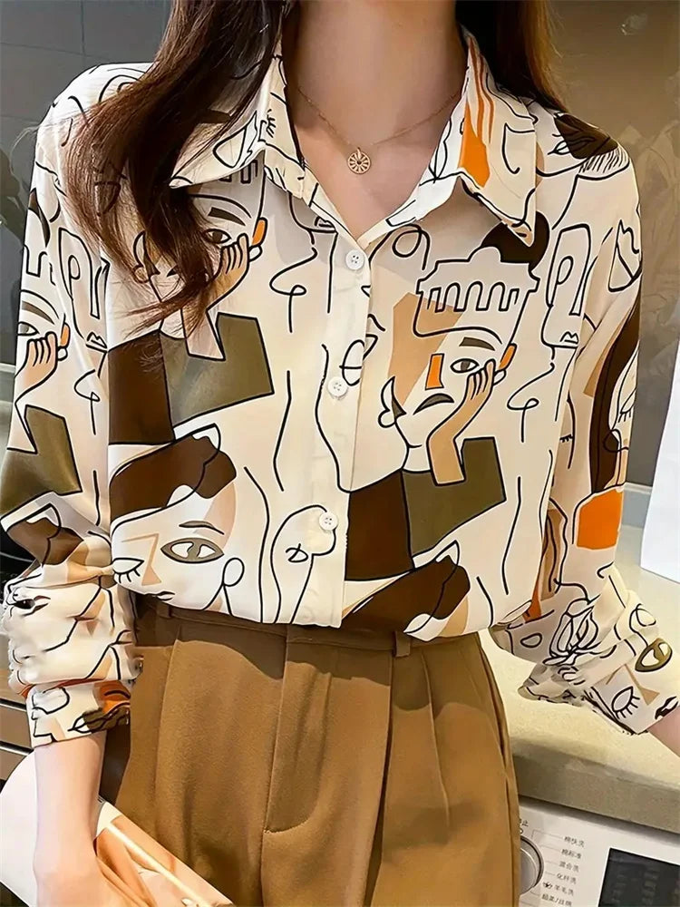 Striped Printed - Long sleeved Shirt