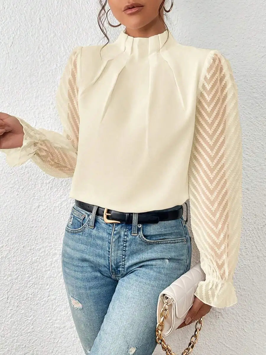 Spring Shirt - Chiffon Long Sleeved