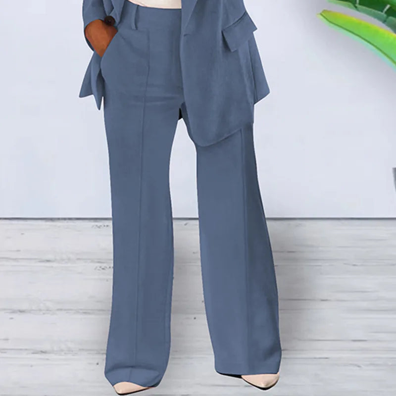 Two-Piece Blazer and Pants Set