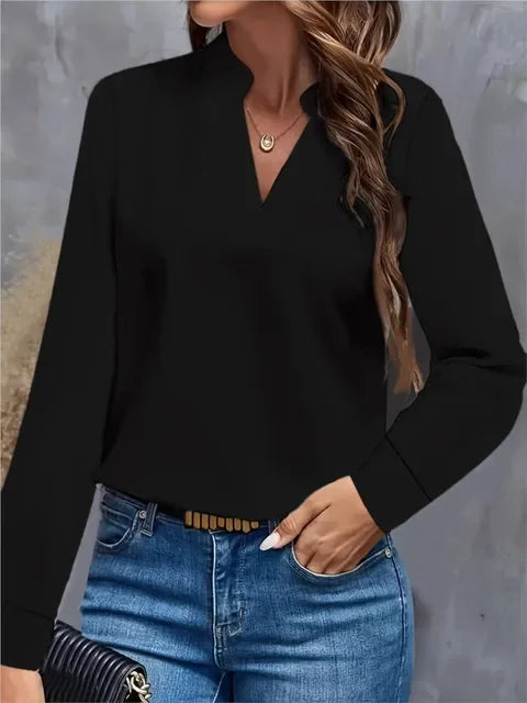Blouses Spring - Long Sleeve - V-neck