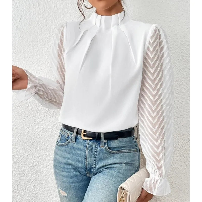 Spring Shirt - Chiffon Long Sleeved