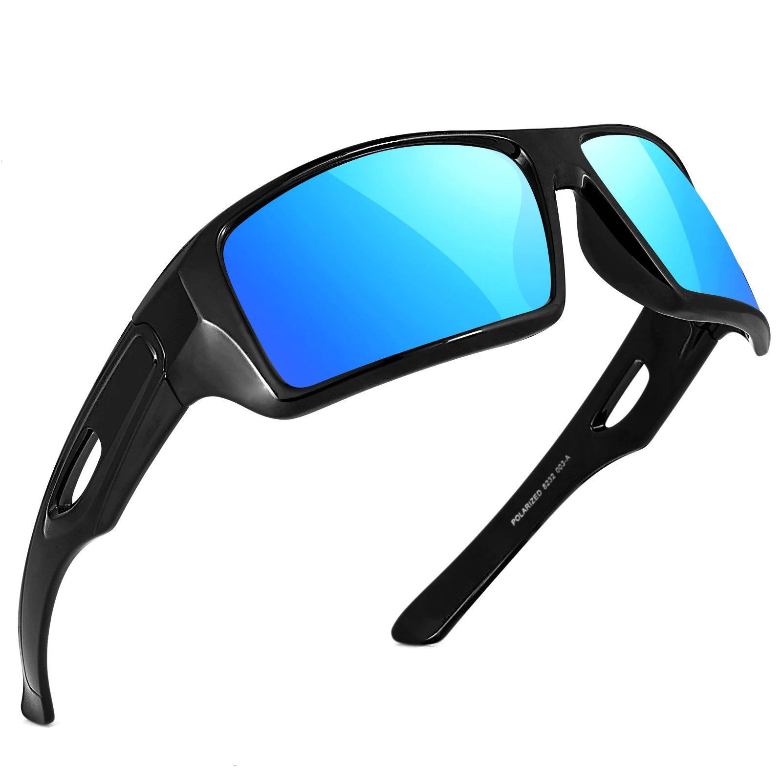 MAXJULI Polarized Wrap Around Sports Sunglasses for Big Heads Men Women UV400 Protection Sun Glasses 8232 - Mammalook