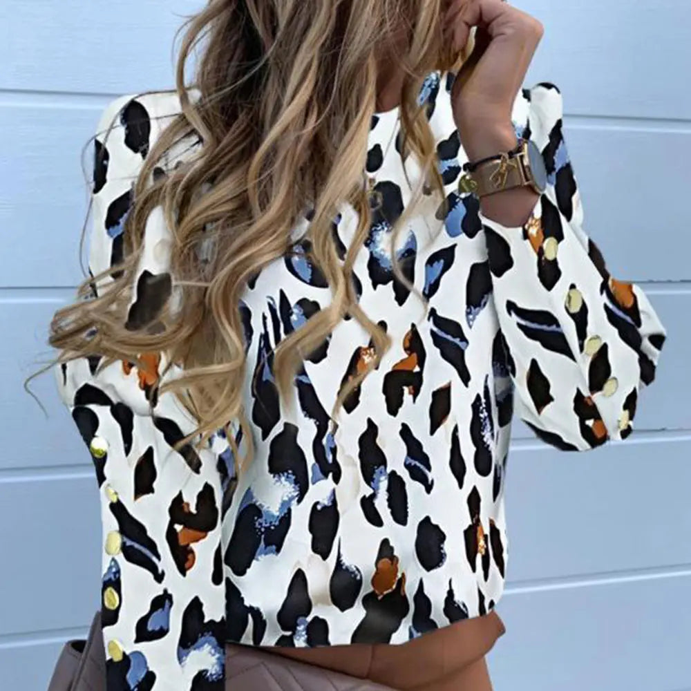 Long Sleeve Blouse - Casual Loose