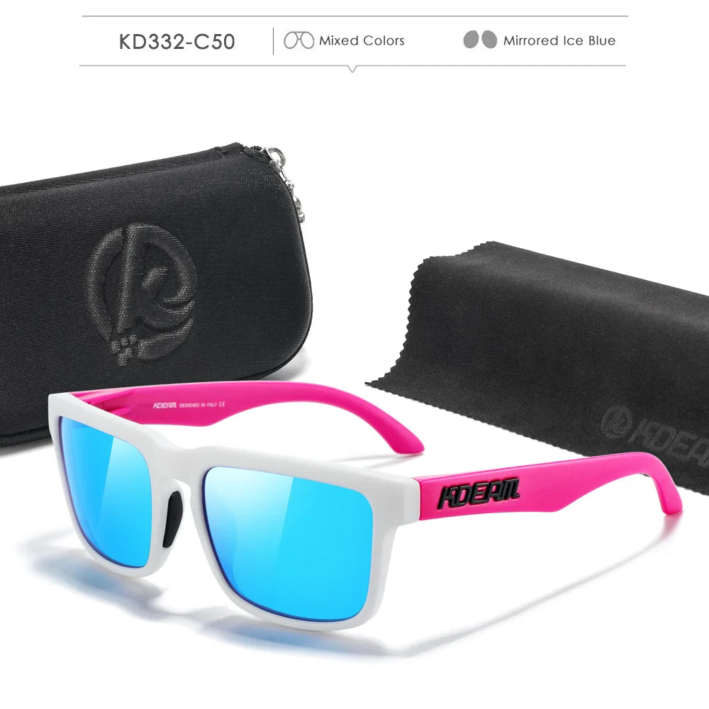 Fabulous Look KDEAM Sunglasses Men UV Blocked And Polarized Sunglasses Women For Fishing Driving Hiking With Zipper Case - Mammalook