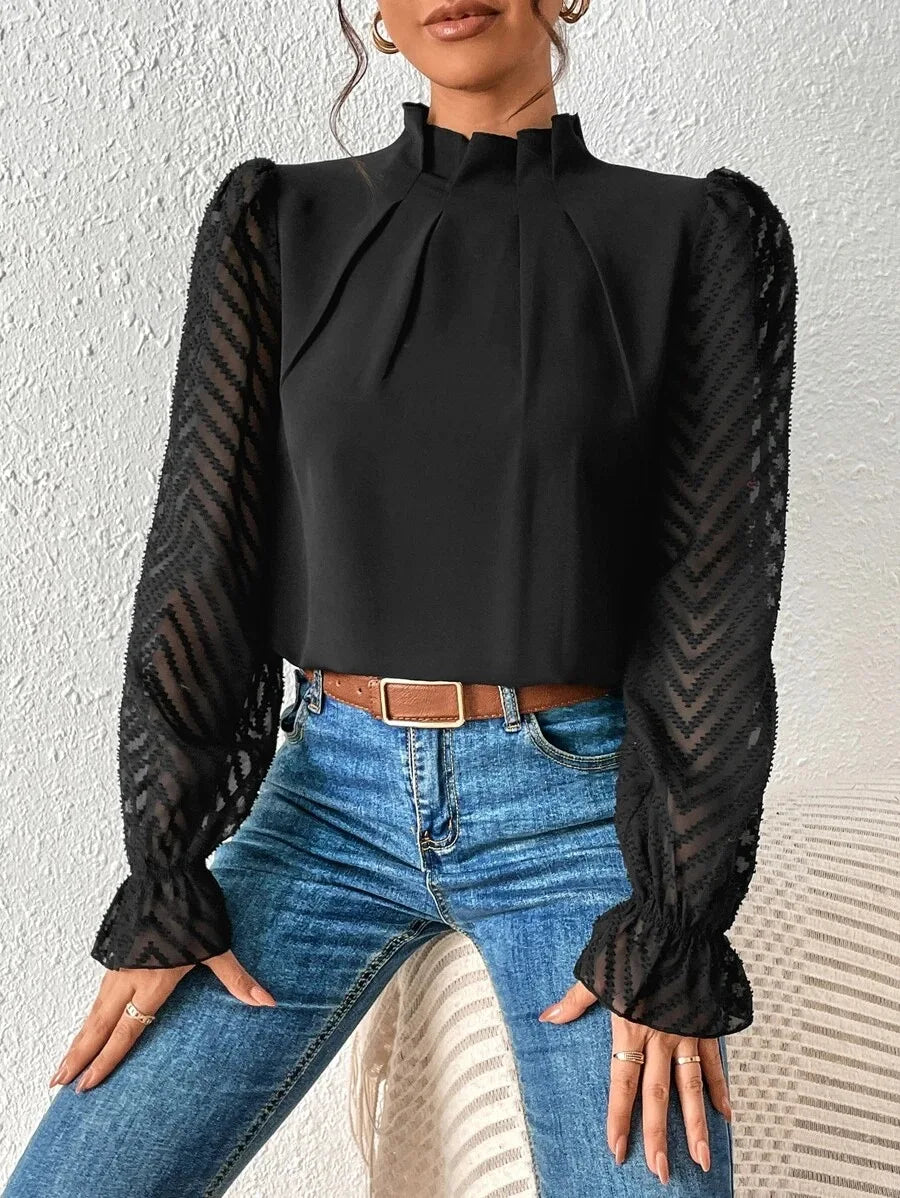 Spring Shirt - Chiffon Long Sleeved