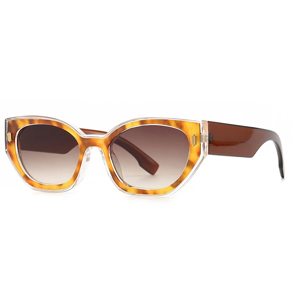 Popular Cat Eye Women's Sunglasses Trend 2024 New Vintage Square Shades Luxury Brand Designer Sun Glasses Ladies Eyewear - Mammalook