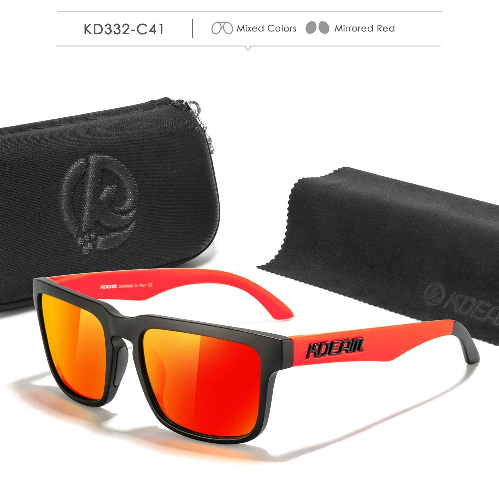 Fabulous Look KDEAM Sunglasses Men UV Blocked And Polarized Sunglasses Women For Fishing Driving Hiking With Zipper Case - Mammalook